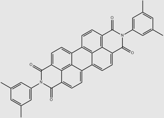 Molecular structure formula of Pigment Red 149