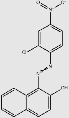 Molecular structure formula of Pigment Red 4
