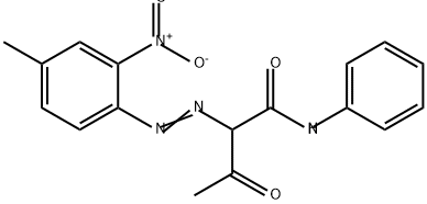 Molecular structure formula of Pigment Yellow 1