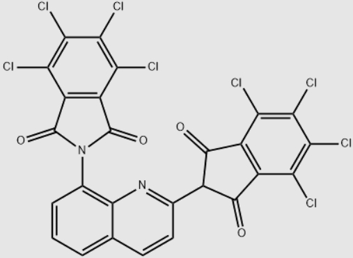 Molecular structure formula of pigment yellow 110