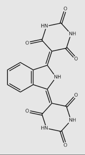 Molecular structure formula of pigment yellow 139