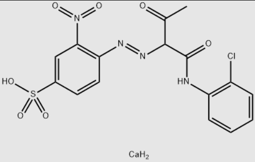 Molecular structure formula of pigment yellow 168
