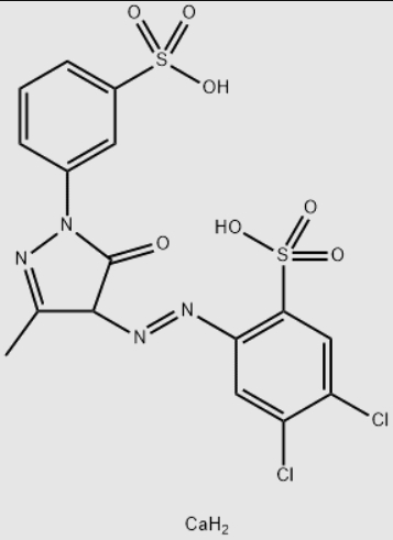 Molecular structure formula of pigment yellow 183