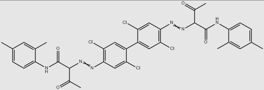 Molecular structure formula of pigment yellow 81