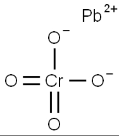 Molecular structure formula of pigment yellow 34